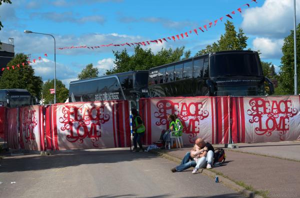 Festivalområdet - Peace and Love Onsdag 2012