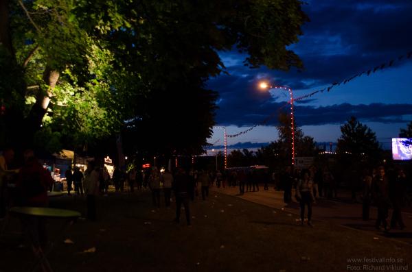 Festivalområdet by night - Peace and Love 2012 Torsdag