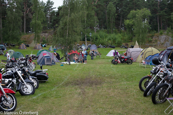 MC-camping på Åmål's Blues Fest